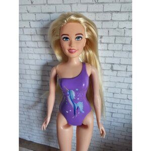 MGA Dream Ella Splash & Play Aria Doll 11.5 Blonde Purple Unicorn Swimsuit